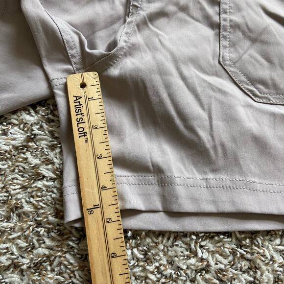 Prana Stretch Zion Cargo Short 5" Women's 10 Haze Standard Fit High Rise Stretch - Picture 11 of 13